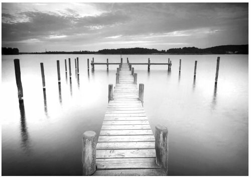 Photo wallpaper Bridge in Nebelstegsee 368 x 254 2655V8