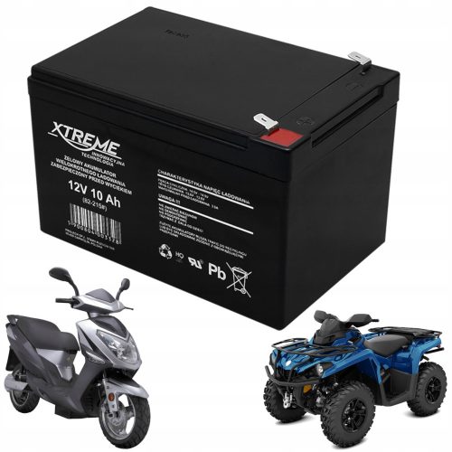  12V/10Ah gel battery for children's electric vehicles