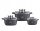  Zilner 123 aluminum pot set, 6 pieces