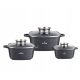  Zilner 123 aluminum pot set, 6 pieces