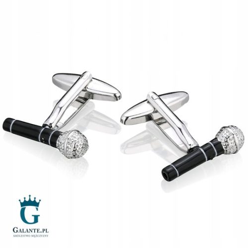  Cufflinks X2 Microphone black