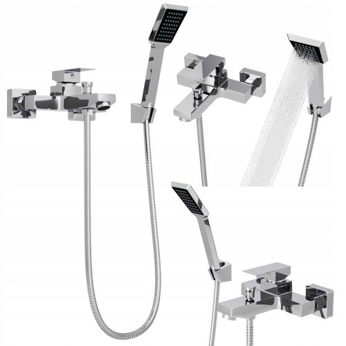 Single-lever wall-mounted bathtub and shower faucet Granitan CARO, chrome