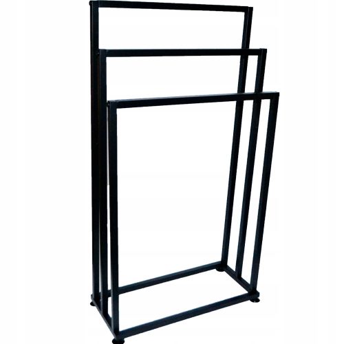 STANDING TOWEL RACK FOR THE BATHROOM, METAL HOLDER, 3 LEVELS