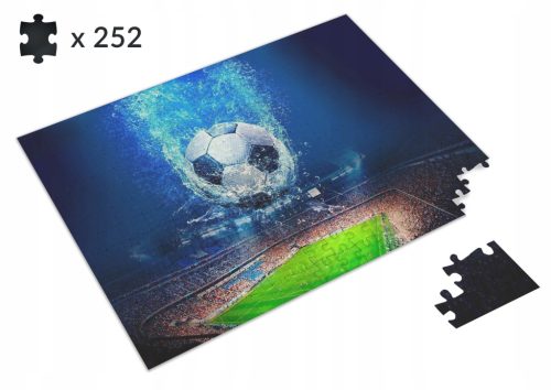 Football PUZZLE Soccer + NAME FREE 252 pcs