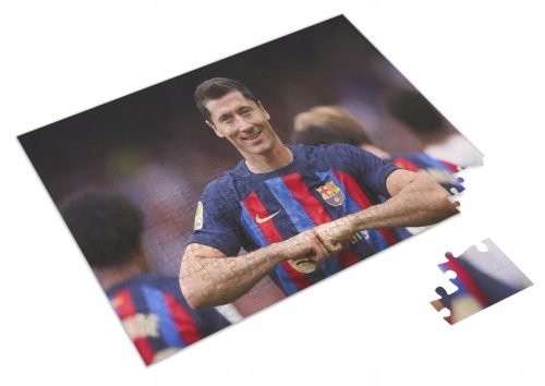  Puzzle Robert Lewandowski Barcelona + Name box A3 252 pcs.