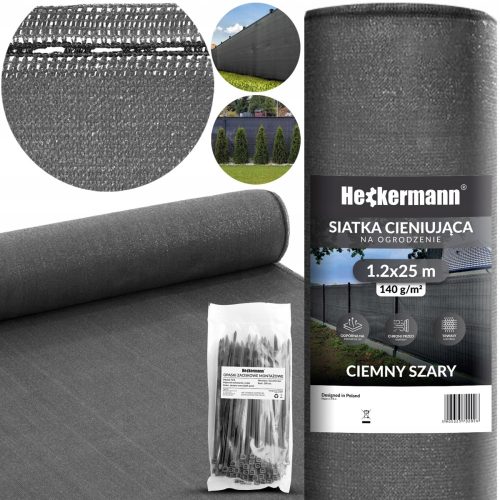 Shade net for fence - COVERING SHADING FABRIC FOR FENCE 90% 1.2 x 25 m