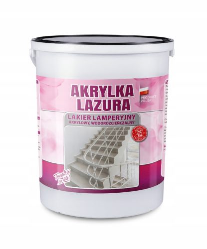 Peinture acrylique Aksil Lazura Satinlack 5L