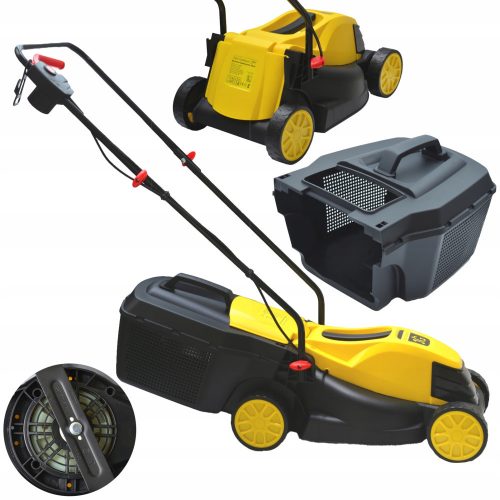  John Gardener HD Extreme Electric Lawnmower 1300 W 30 l + Geko Garden Extension Cable 30 m 1 pc