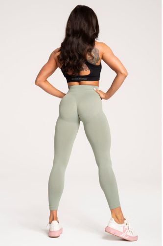  BASIC GREEN GYM GLAMOR LEGGINGS M