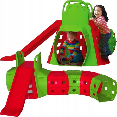 Doloni slide 140cm with tunnel 4 play elements 01470/3