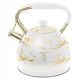 Kettles and teapots Odelo traditional steel kettle, 3 l, white, yellow and gold tones