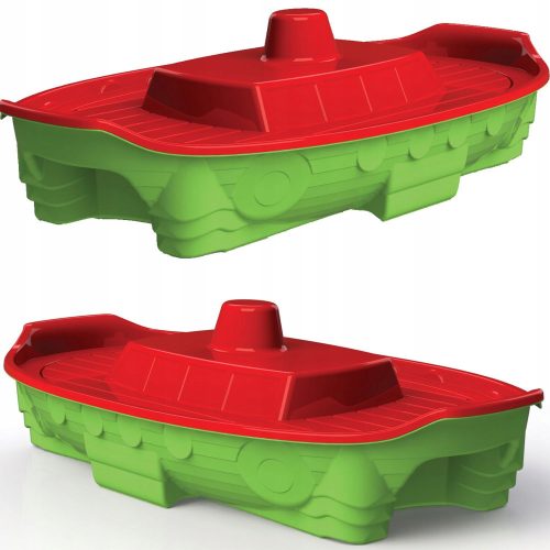 Doloni Sandpit Ship Pool Boat with Cover Green 03355/3