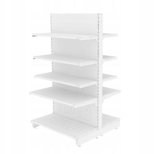 Double-sided metal shop shelf from ITAB