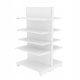 Double-sided metal shop shelf from ITAB