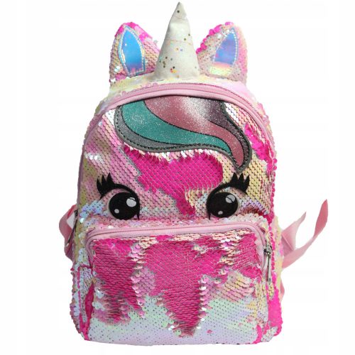  Lilly Bling kindergarten backpack with one compartment for girls. Pink tones