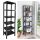 Sev bathroom shelf plastic black 29 x 38 x 153.5 cm