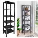 Sev bathroom shelf plastic black 29 x 38 x 153.5 cm