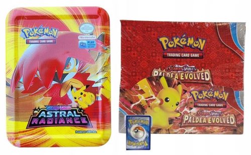  POKEMON MEGA BOX CARDS + CAN COLLECTORS LEGENDARY SET WITH 400 PIECES