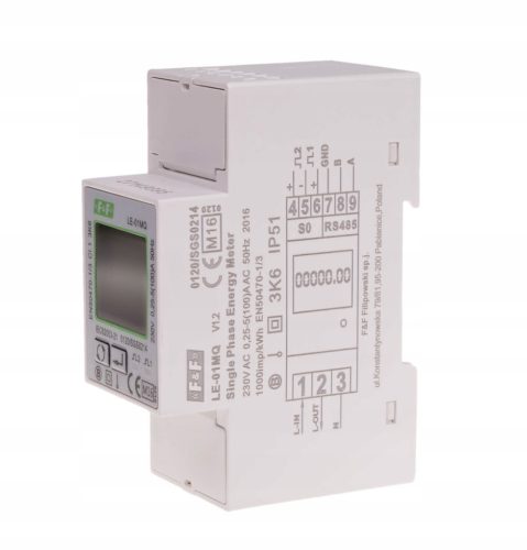 F&F meter 0 V IP20 0 A