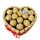  Heart Cake Mini with Merci and Ferrero Rocher Valentine's Day Gift + Inscription