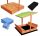 Sandpits for children SANDPIPE WITH BENCHES 120x120, WOOD, CLOSED