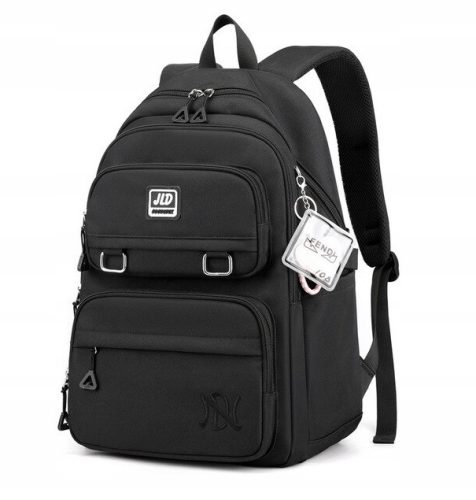 Multi-Functional Black School Backpack for Girls with Multiple Compartments