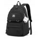 Multi-Functional Black School Backpack for Girls with Multiple Compartments