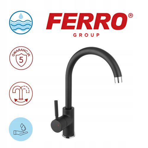 Stand-kitchen faucet Ferro Lugio, black