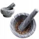 Spice mill STONE MORTAR WITH PESTLE, BEIGE