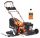  GATEC petrol lawn mower with basket, 150 cm³ capacity. Basket 55 l, cutting width 46 cm