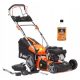  GATEC petrol lawn mower with basket, 150 cm³ capacity. Basket 55 l, cutting width 46 cm