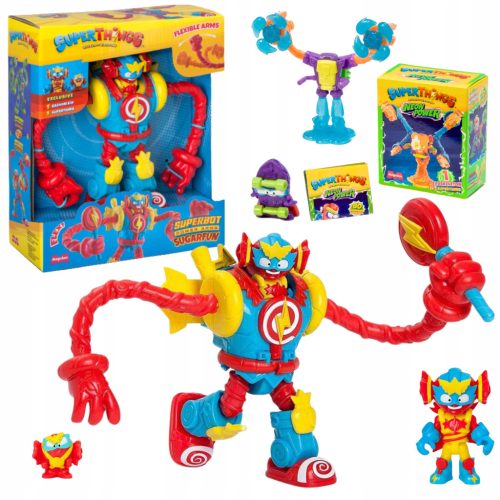  Magicbox SUPERTHING S Spielset SuperBot Power Arms Sugarfun + Super Things Neon Power Serie 11 EXOS SKELETT