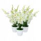  Artificial Orchid in Vergonic Pot, 40 cm, white