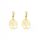  Gold plated earrings hanging tree of happiness