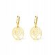  Gold plated earrings hanging tree of happiness