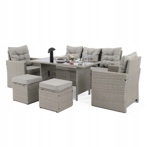 A set of garden and patio furniture Garden furniture set EMWOmeble Technorattan 69BF-2873Z1 6-pcs.