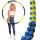  Hula hoop with studs Hop-Sport 110 cm black