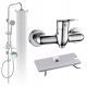 Valvex Vera 2454627 shower faucet + OVEO range surface-mounted shower set