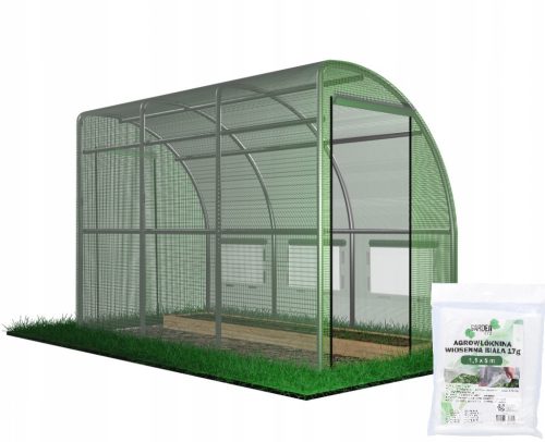 Polytunnel, panneaux en plastique Polytunnel 4,5 m² 300 x 150 cm vert