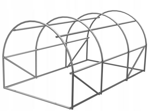 Polytunnel, panneaux en plastique polytunnel 6 m² 300 x 200 cm argent