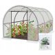 Polytunnel, panneaux en plastique Polytunnel 14 m² 400 x 250 cm blanc