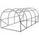 Polytunnel, panneaux en plastique Polytunnel 18 m² 600 x 300 cm argent