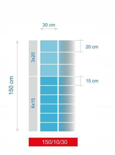 Shade net for fence - FOREST FENCE GRID 150/10/30 L 50m + SKOBLE Mostostal-Met