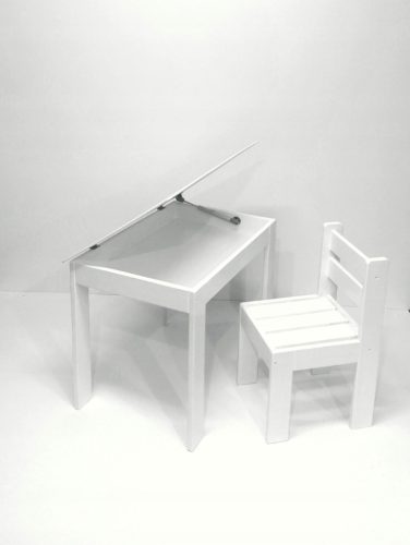  children's table and chair made of wood