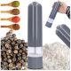 Spice mill pepper mill, spices, salt, pepper shaker, gray electric salt shaker