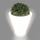 Pots and planters for outdoor and garden Monumo flowerpot 50 cm x 50 x 50 cm diameter 40 cm plastic white, multicolored