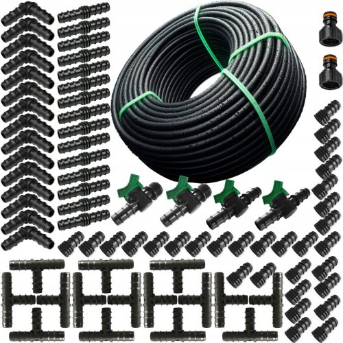 Drip lines SET with 182 ELEMENTS Drip line garden hose IRRIGATION 100M SET4 +100