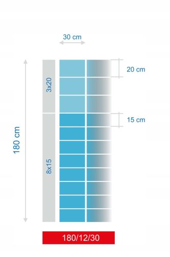 Shade net for fence - FOREST FENCE GRID 180/12/30 L + SKOBLE 50m