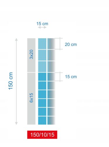 Shade net for fence - FOREST FENCE NET 150/10/15 M 50 m + JOCKS