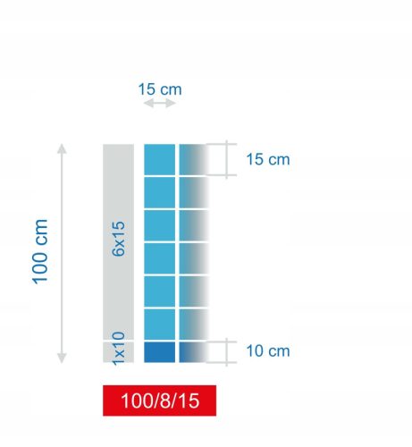 Shade net for fence - FOREST FENCE GRID 100/8/15 M + SKOBLE 50 m